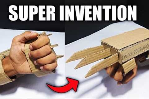 HOW TO MAKE X-MEN WOLVERINE CLAWS FULL AUTOMATIC, WITH CARDBOARD