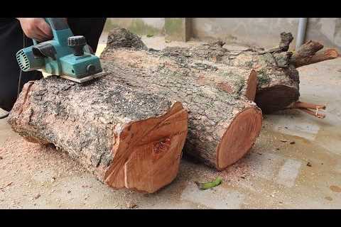 Extreme Peak Woodworking Skills From Hardwood Tree Trunks || Amazing Unique Woodworking Product Ever