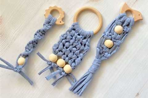 Homemade Macrame Teething Rings