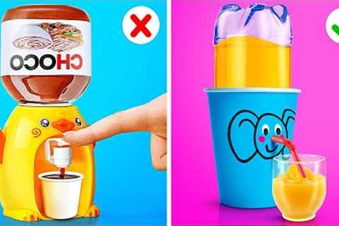 GENIUS HACKS FOR CRAFTY PARENTS || DIY Mini Water Dispenser! Healthy Food Parenting Hacks by 123 GO!