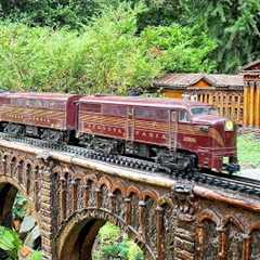 Large Model Railroad G Scale Gauge Train Layout - Garden Railway at the Morris Arboretum