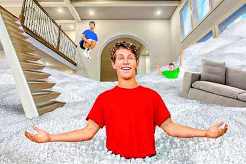 I FILLED MY ENTIRE HOUSE WITH PACKING PEANUTS!