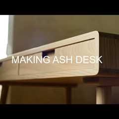 Making a Desk from ash wood // Woodworking  // DIY // Table making   #woodworking #DIY #handmade