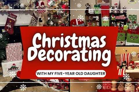 Christmas Decor: Tricking my Daughter into Helping me Decorate the House 🎄