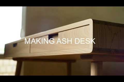 Making a Desk from ash wood // Woodworking  // DIY // Table making   #woodworking #DIY #handmade