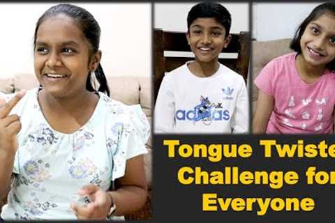 Tongue Twister Challenge for Everyone | Fun with Tongue Twisters in English | for Kids and Family