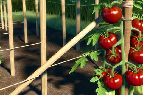 “What’s the best method for staking and supporting tomato plants?”