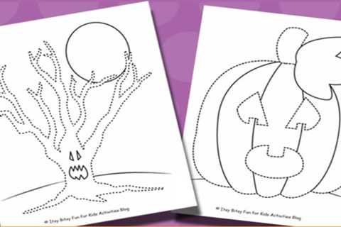 Free Printable Halloween Tracing Worksheets