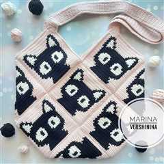 Crochet A Cute Cats Tote Bag … Popular Pattern Alert!