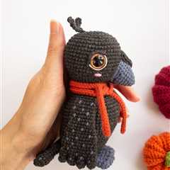 Crochet a Mysterious Raven Amigurumi With a Pattern From Olya Sam Toys
