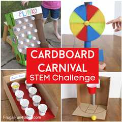 Cardboard Carnival Games {Challenge for Kids}