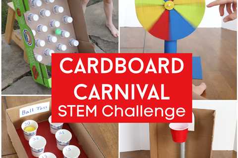 Cardboard Carnival Games {Challenge for Kids}