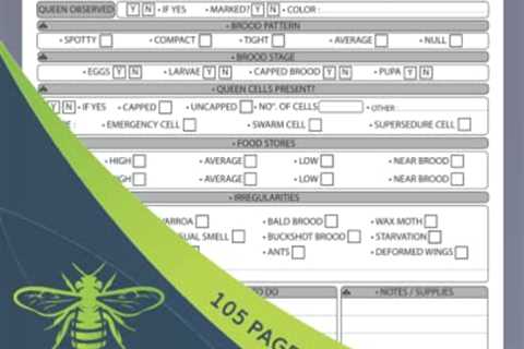 Beekeeping Tracking Journal & Inspection Logbook: 112 Pages