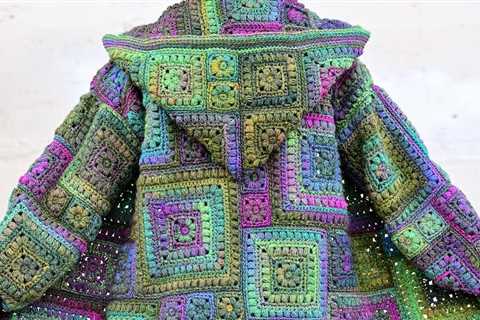 Crochet a ‘Square Scramble Sweater’ … The Coolest Granny Square Cardigan!