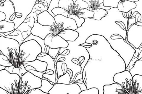 6 FREE Floral Coloring Pages