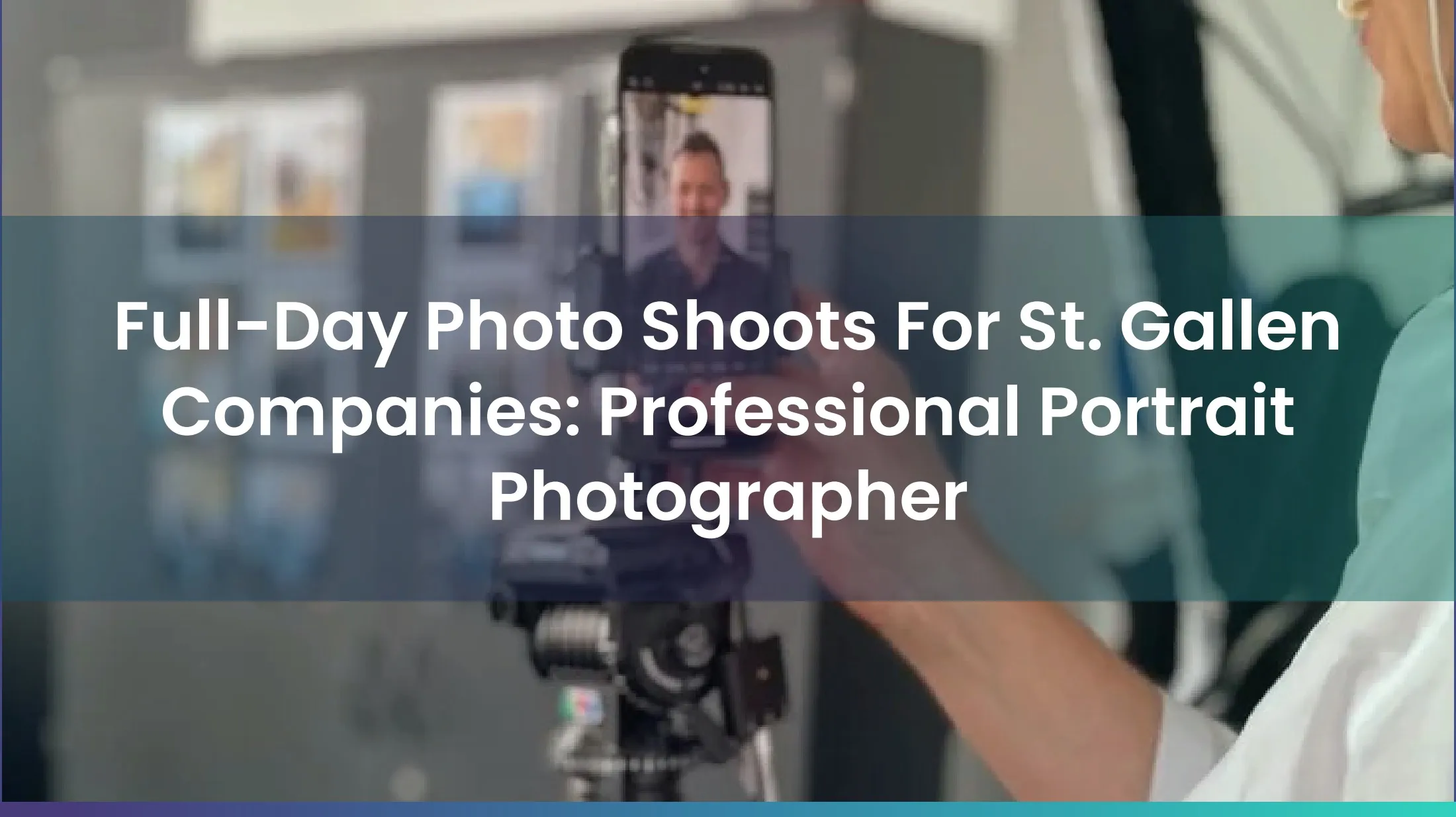 Full-Day Photo Shoots For St. Gallen Companies: Professional Portrait Photographer